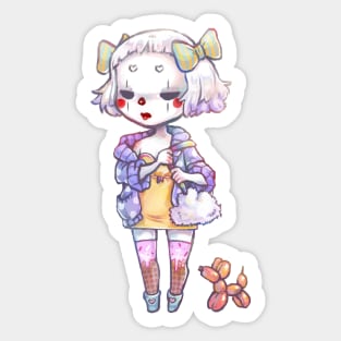 Clown girl Sticker